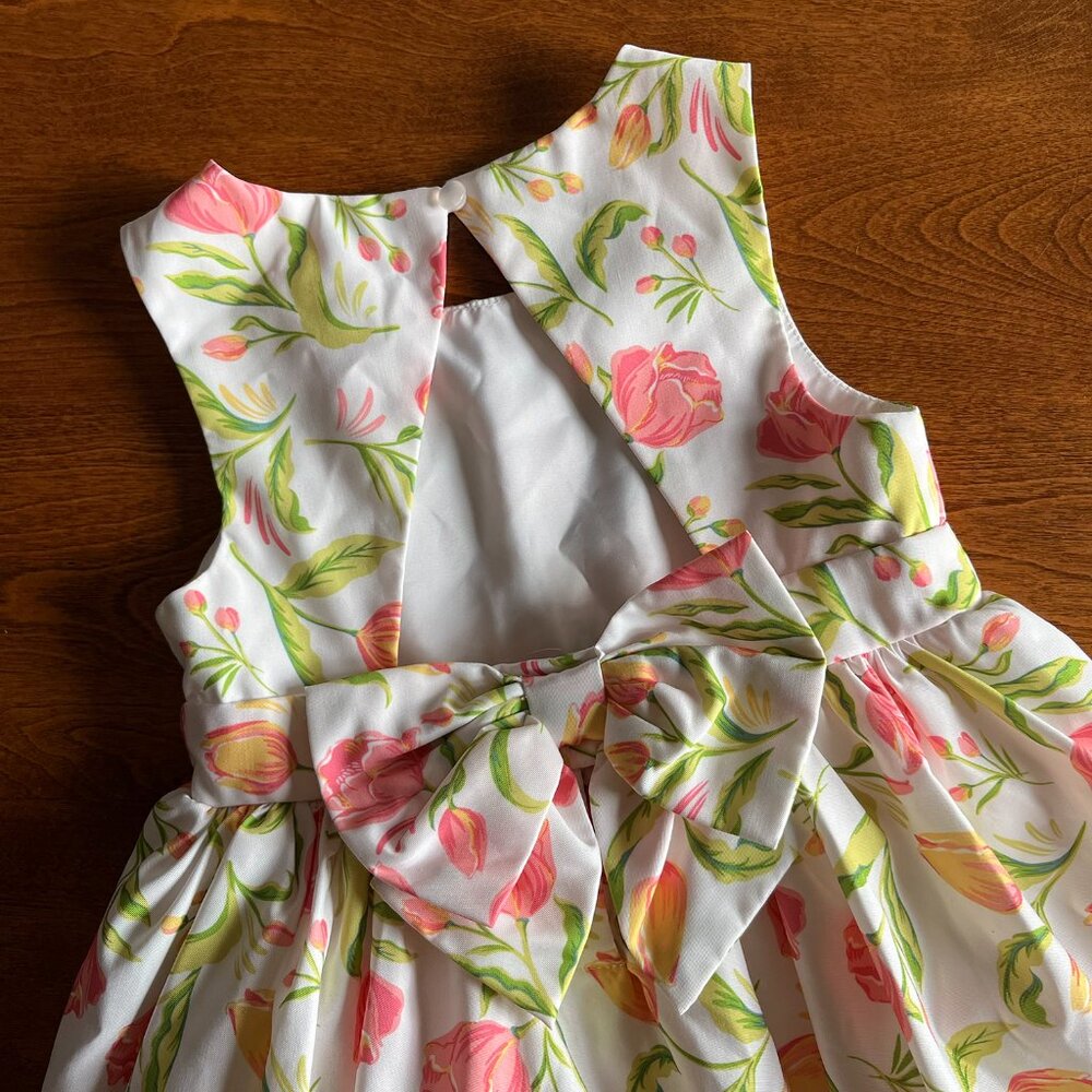 Tahari tulip bow dress 3T - Picture 4 of 11